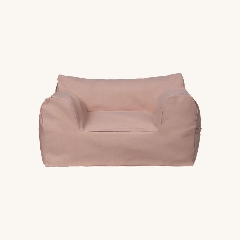Pouf pour enfant en coton bio rose chez The Cool Republic