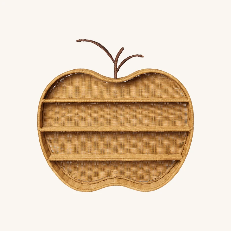 Etagère en rotin tressé naturel chez The Cool Republic