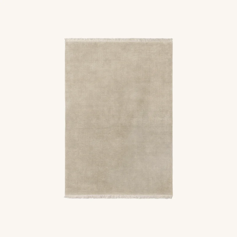Tapis en laine beige rosée chez The Cool Republic