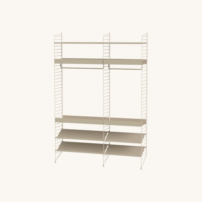 Etagère modulable en acier beige chez The Cool Republic