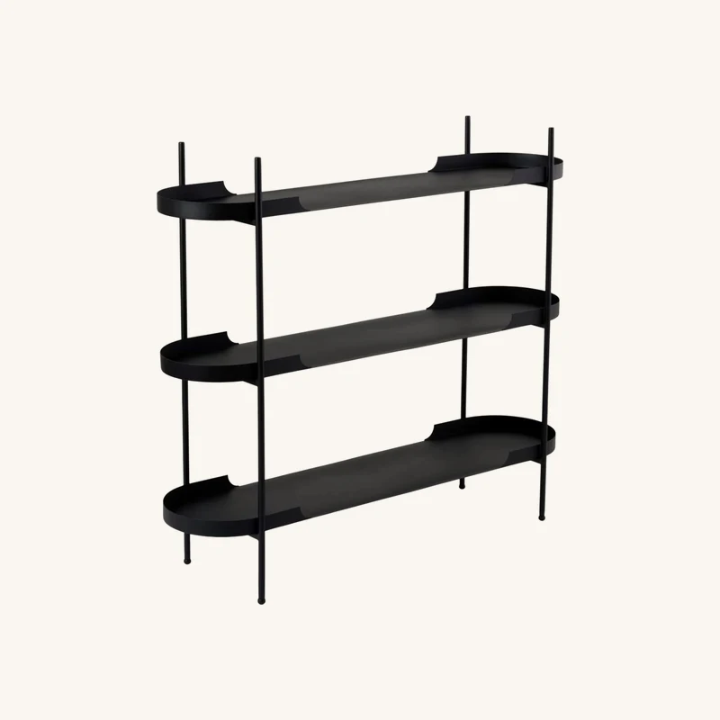 Etagère arrondi en métal noir chez The Cool Republic