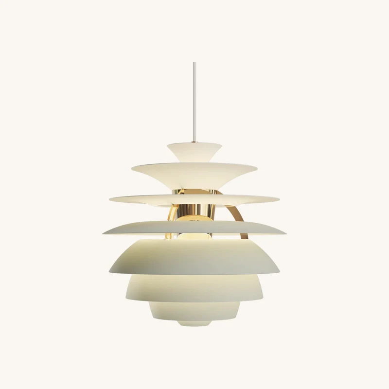 Suspension en laiton et vert chez The Cool Republic
