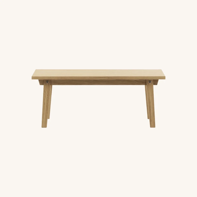 Table basse rectangle en chêne naturel slice oak chez The Cool Republic