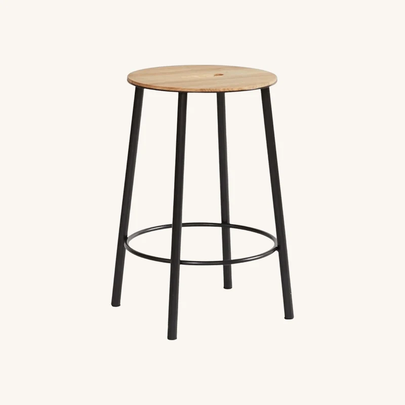 Tabouret rond noir chez The Cool Republic