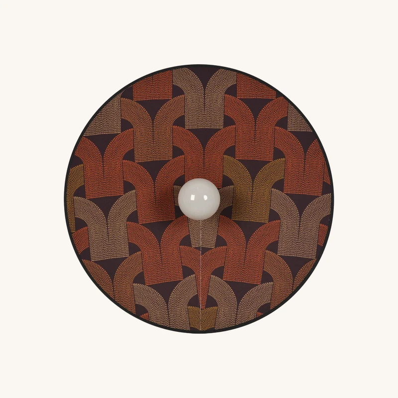 Applique en tissu arcs brique chez The Cool Republic