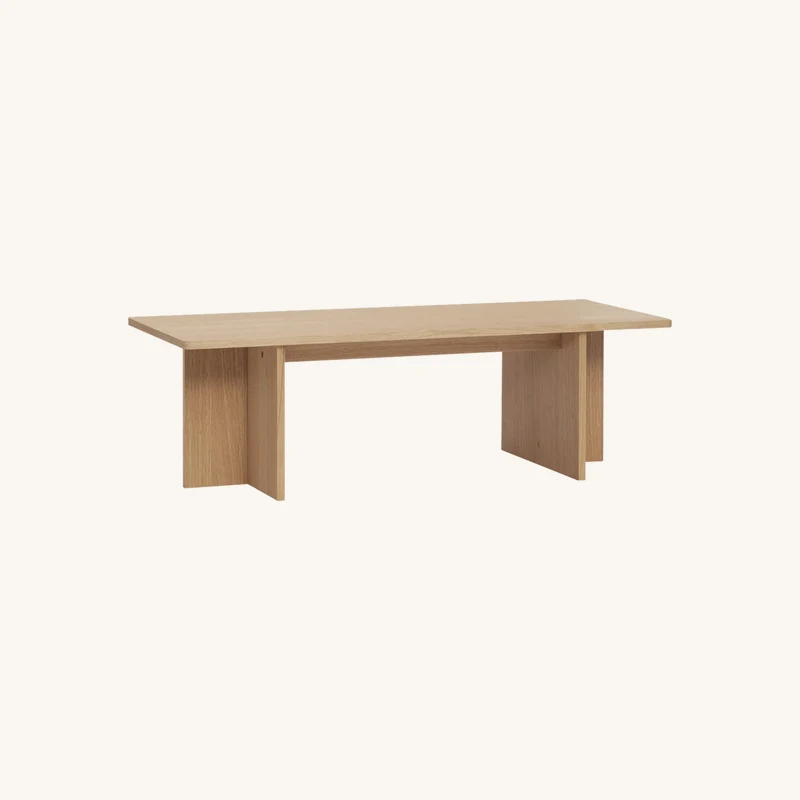 Table basse rectangulaire en chêne naturel chez The Cool Republic