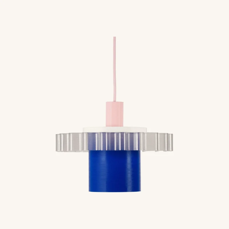 Suspension en plastiques 3D recyclés avec câble chez The Cool Republic