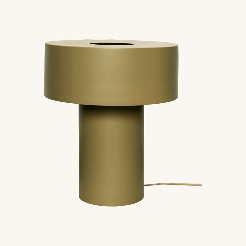 Lampe de table en fer kaki chez The Cool Republic