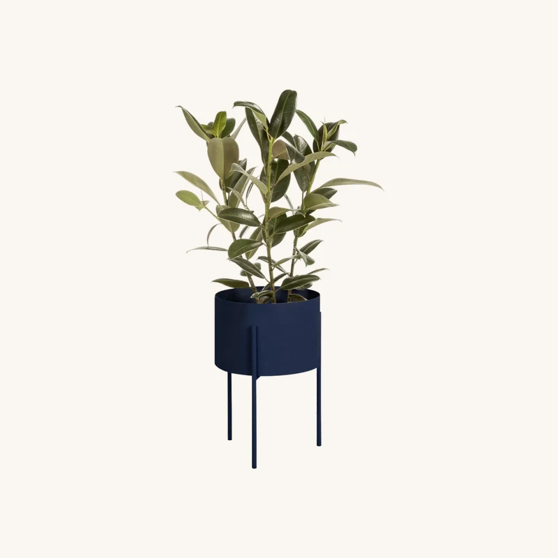 Pot à plantes en acier bleu atlantique l maki chez The Cool Republic