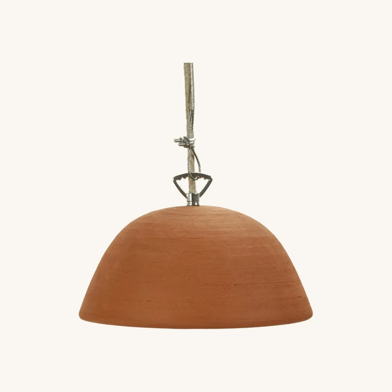 Suspension en terre cuite terracotta chez The Cool Republic