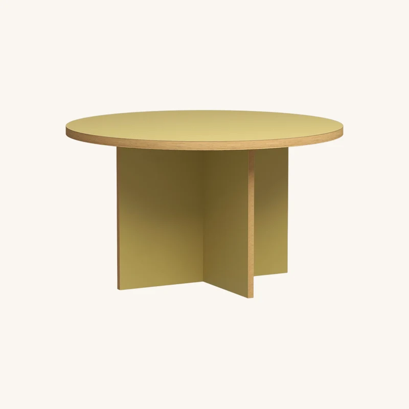 Table à manger ronde en bois olive chez The Cool Republic