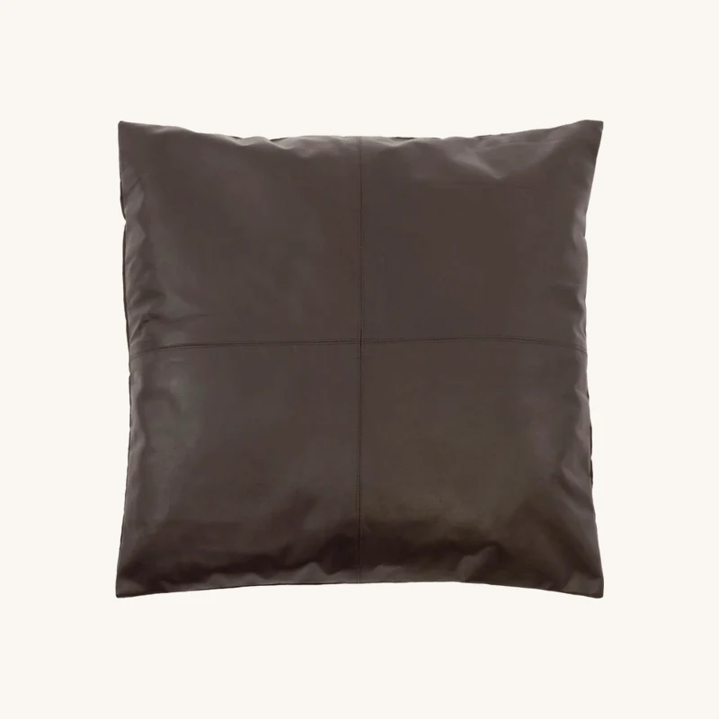 Housse de coussin en cuir chez The Cool Republic