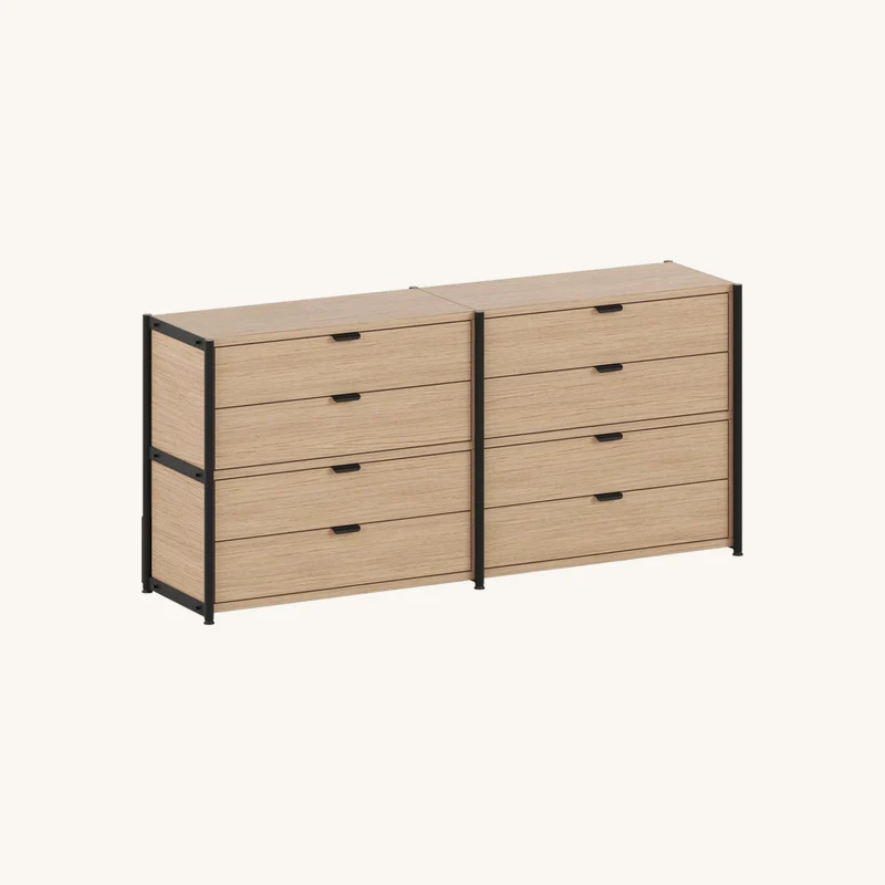 Commode avec 8 tiroirs en bois éco-certifié chez The Cool Republic
