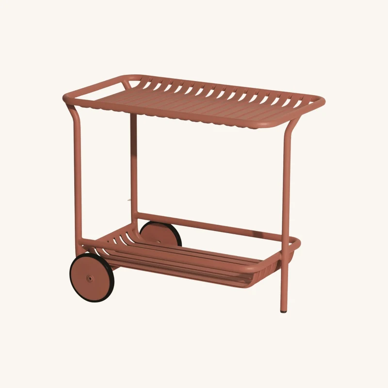 Desserte en aluminium terracotta chez The Cool Republic