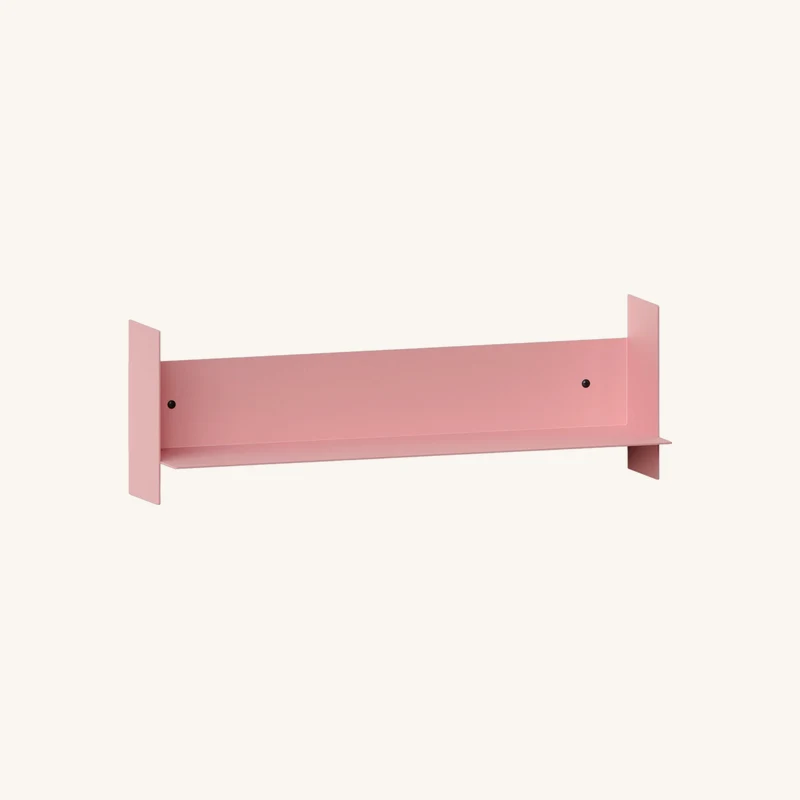 Etagère murale en acier rose poudré chez The Cool Republic