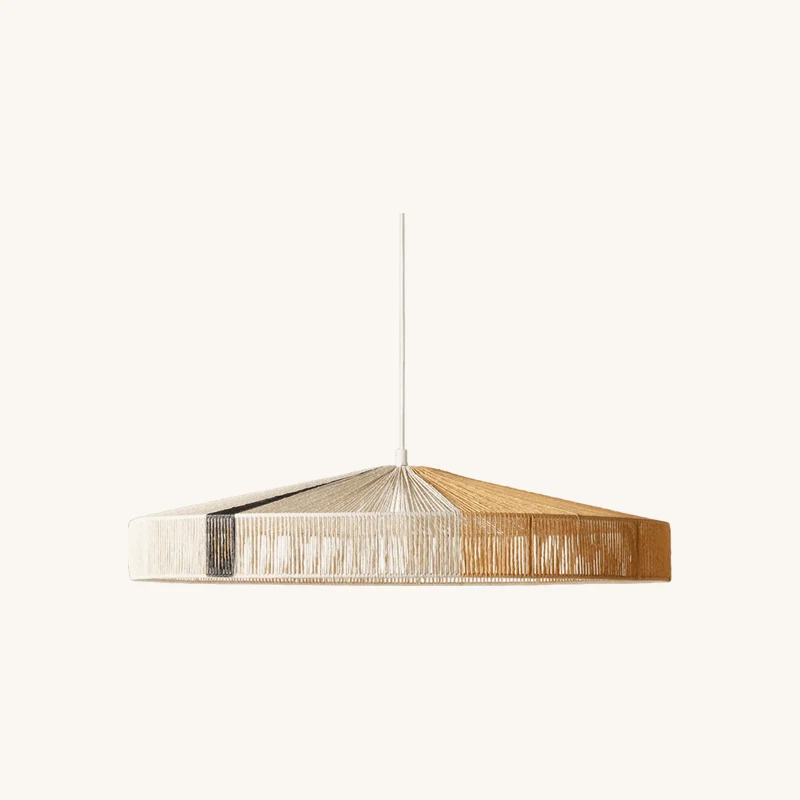 Suspension corde blanche et orange chez The Cool Republic