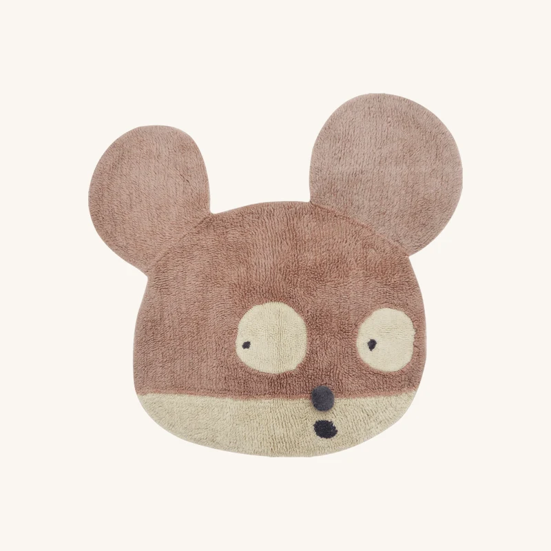 Tapis en laine souris rose chez The Cool Republic