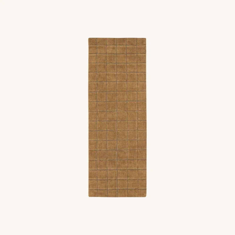Tapis en laine ocre chez The Cool Republic