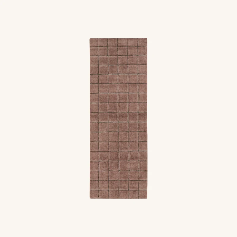 Tapis en laine quartz rose chez The Cool Republic
