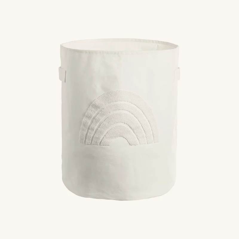 Panier de rangement xl arc-en-ciel écru chez Vertbaudet