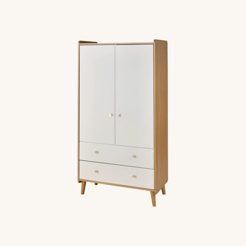 Armoire 2 portes Moonlight blanc chez Vertbaudet