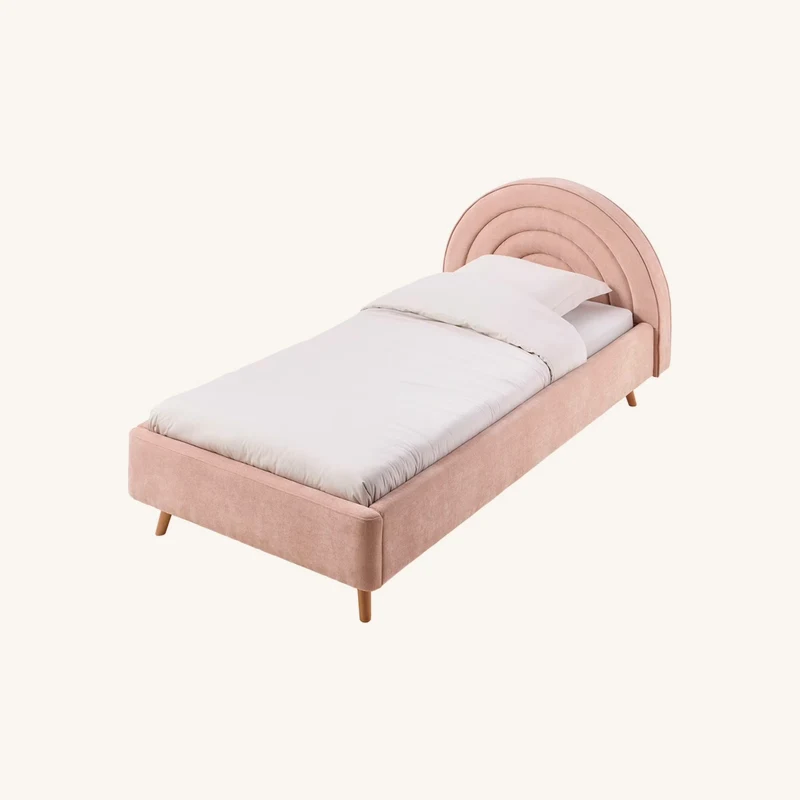 Lit enfant Arc-en-ciel rose chez Vertbaudet