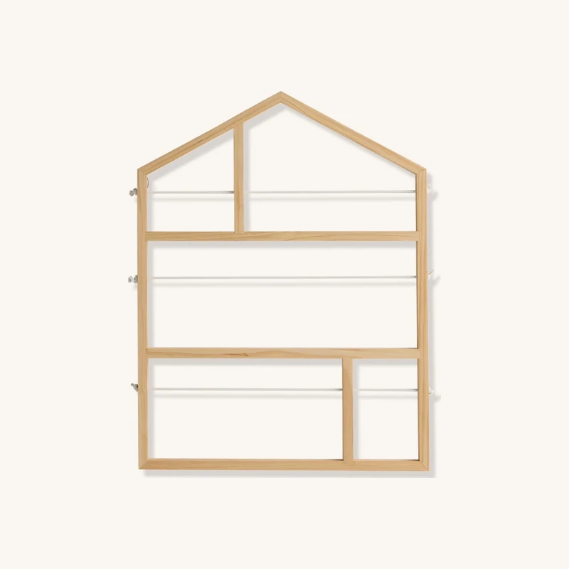 Pêle-mêle maison en bois beige chez Vertbaudet