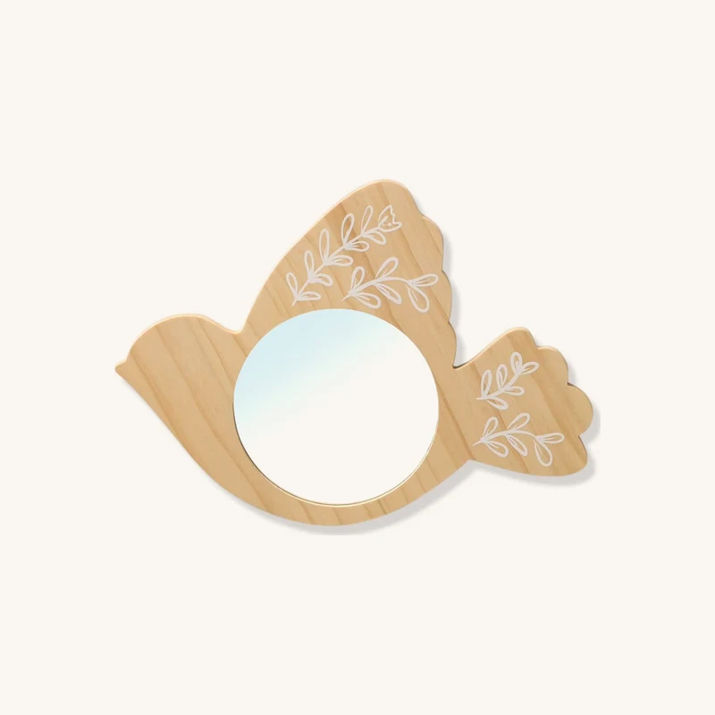Miroir en bois oiseau bois chez Vertbaudet
