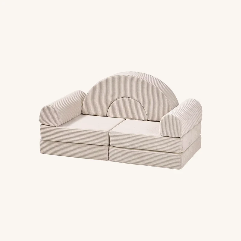 Canapé mousse modulable alto beige chez Vertbaudet
