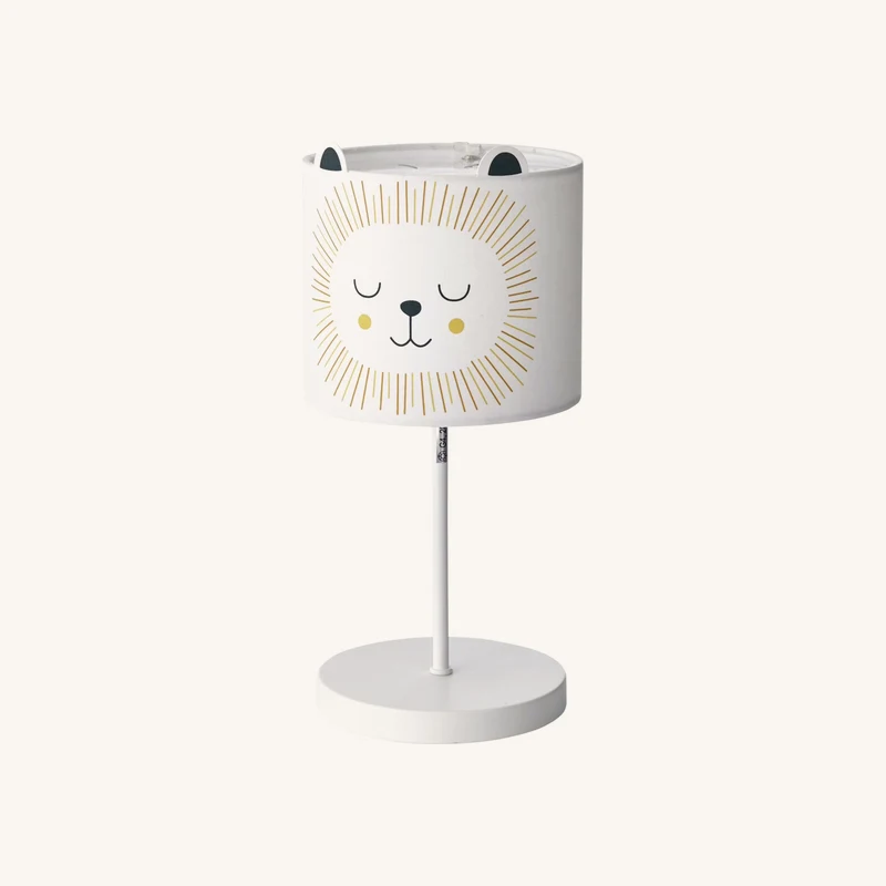 Lampe de chevet Lion beige chez Vertbaudet