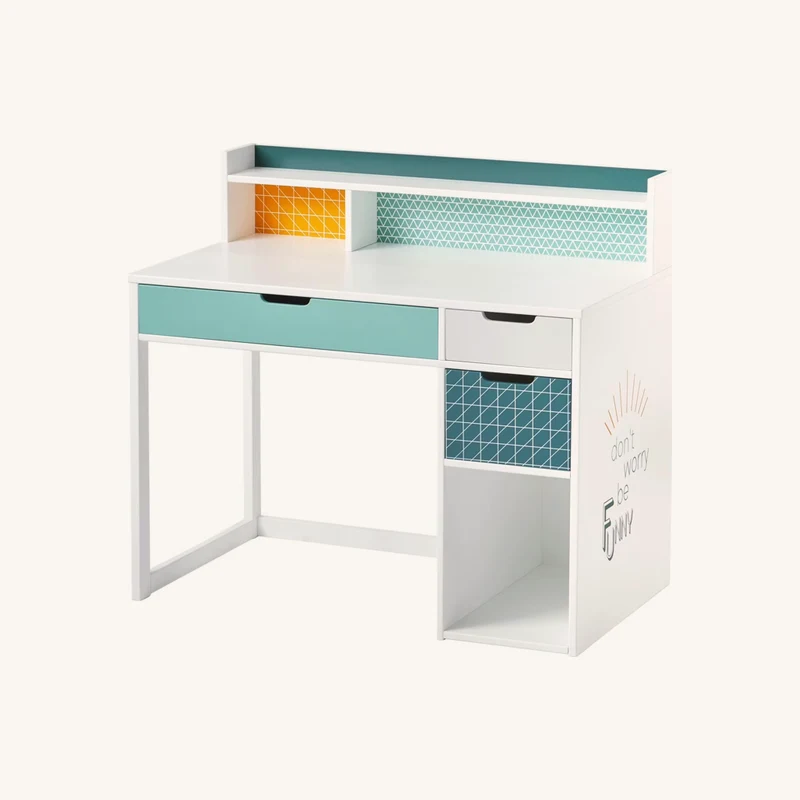 Bureau enfant funny bleu chez Vertbaudet