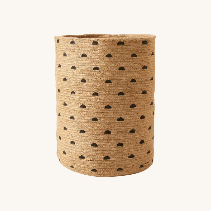 Panier de rangement xl en jute ethnique naturel chez Vertbaudet